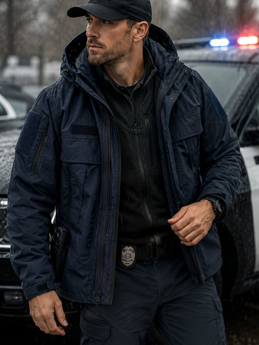 Law Enforcement First Tactical Men's Tactix Series System 3-in-1 Jacket XL Navy